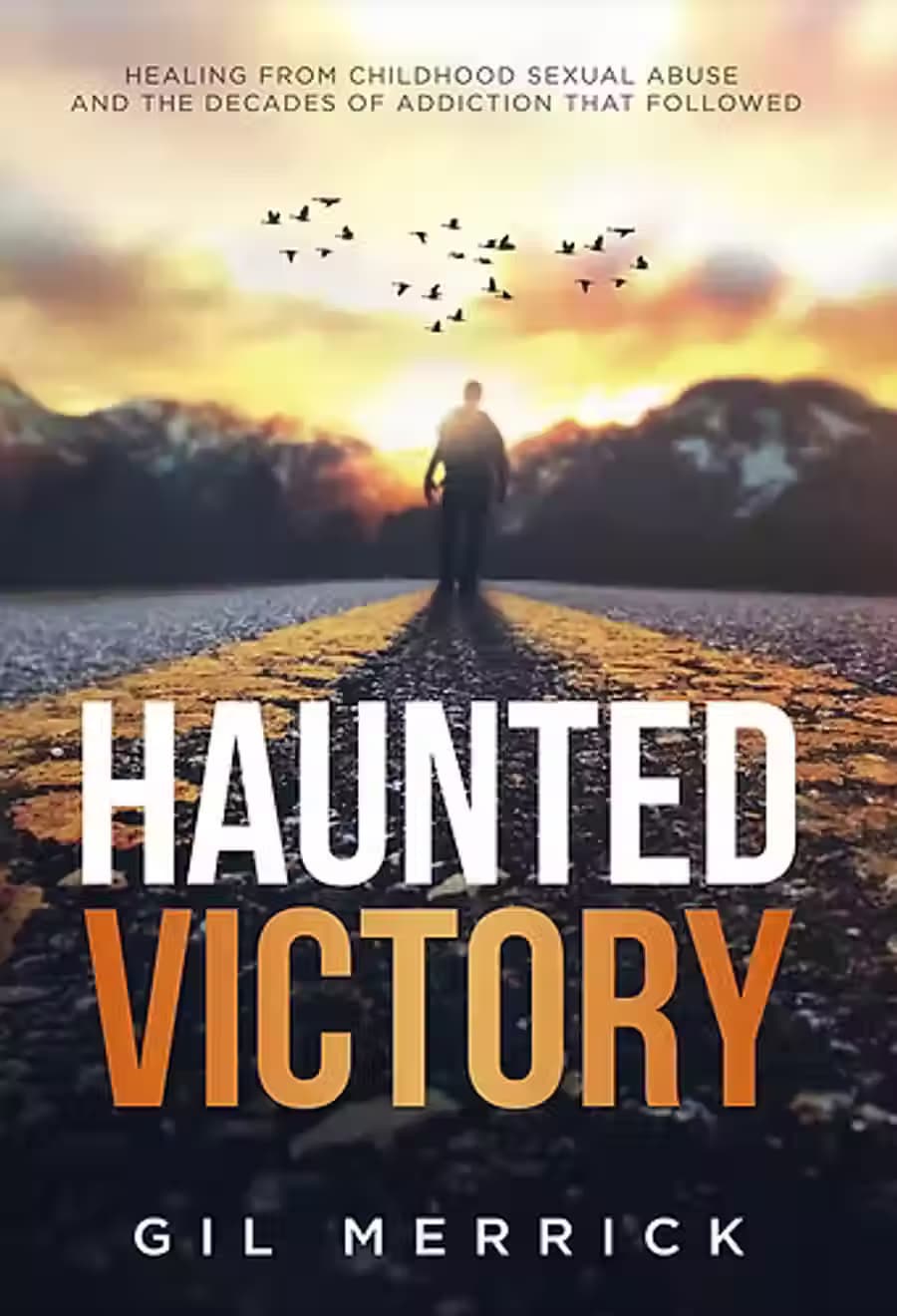 Cover of the memoir Haunted Victory by Gil Merrick
